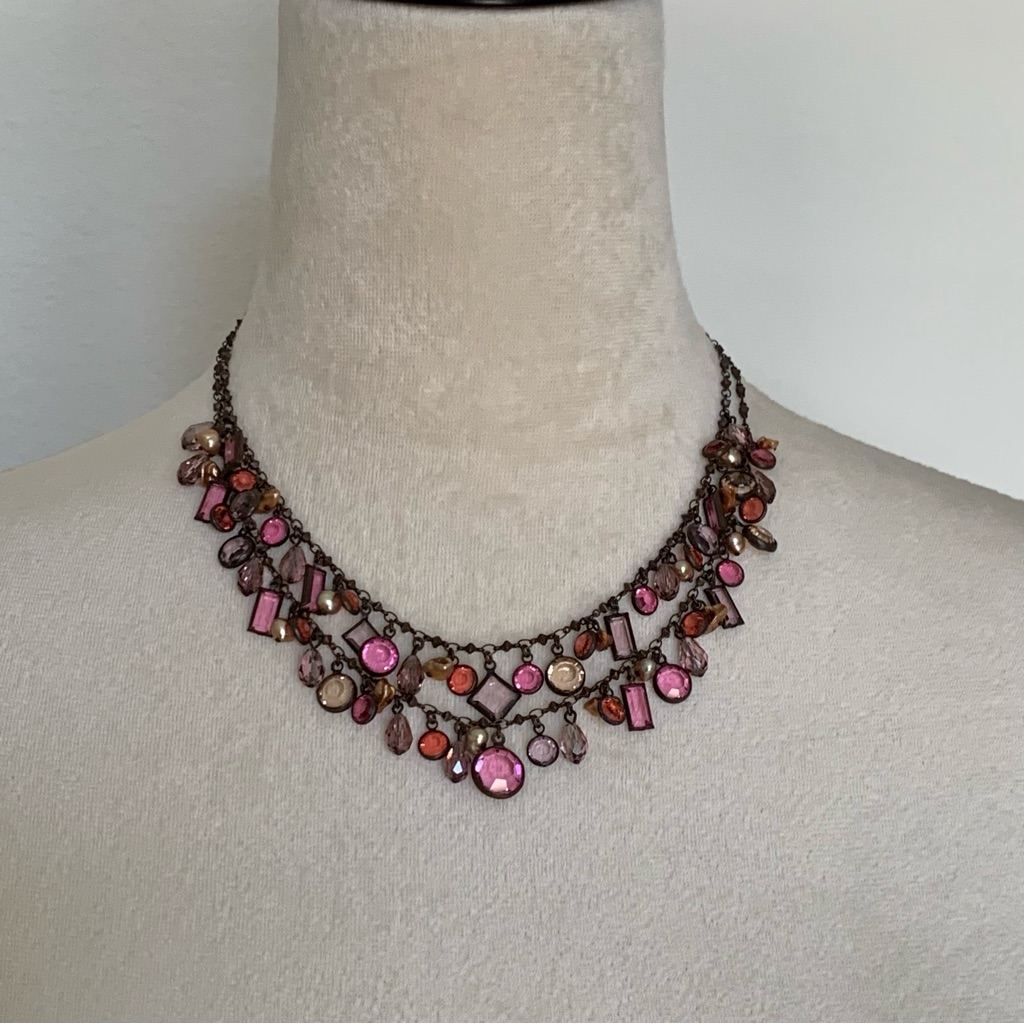 Liz Palacios Swarovski Crystal Necklace 100$